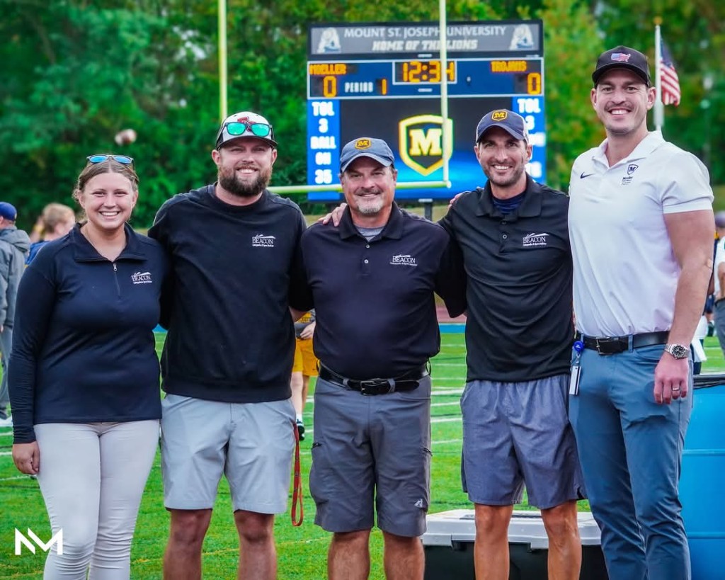 Dr. Howard with the Beacon sports medicine team