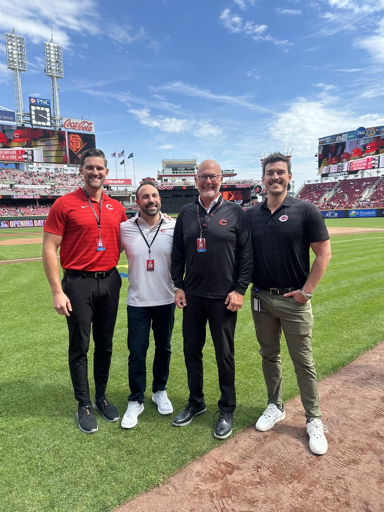 Dr. Howard at Cincinnati Reds Opening Day