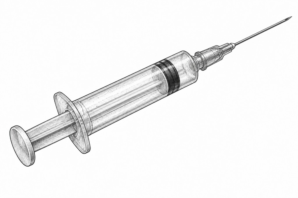 Syringe for injection and non-surgical treatment